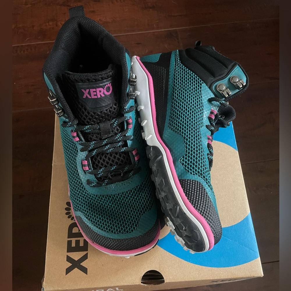 Xero brand Scrambler boots, size 7 women’s